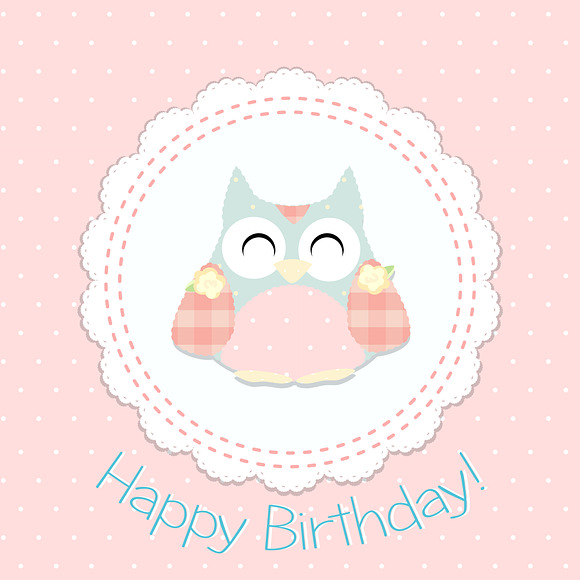 little owls vector in Templates - product preview 3