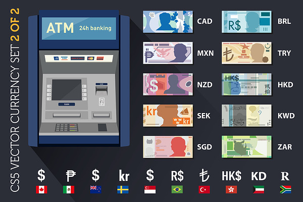 World currencies set 2 of 2