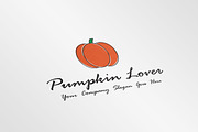 Halloween Pumpkin Logo Template