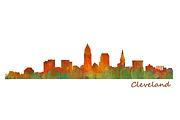 Cleveland Cityscape Skyline