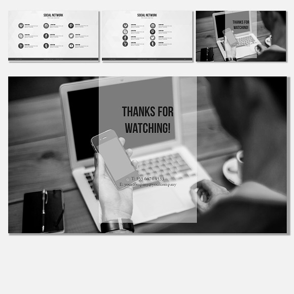 Minimal Powerpoint Template in Presentation Templates - product preview 4