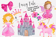 Fairytale Baby Girl Pink Watercolor