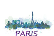 Paris Cityscape Skyline