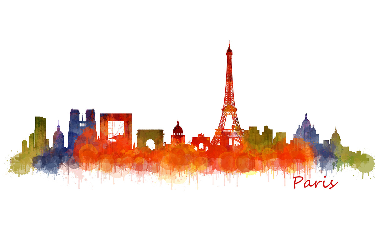 Paris Cityscape Skyline in Illustrations - product preview 8