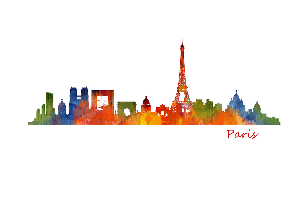 Paris Cityscape Skyline in Illustrations - product preview 8