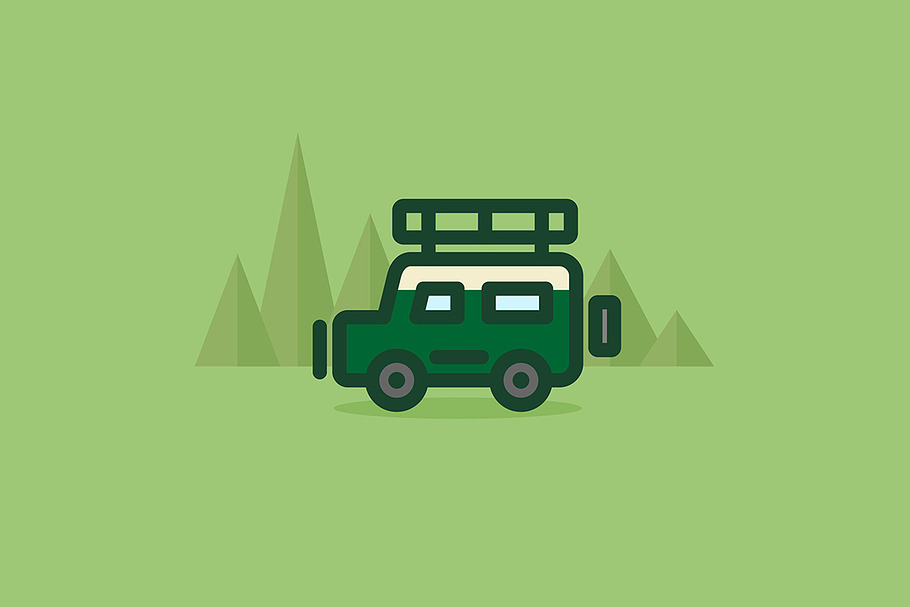 Offroad car driving in the forest in Graphics - product preview 8