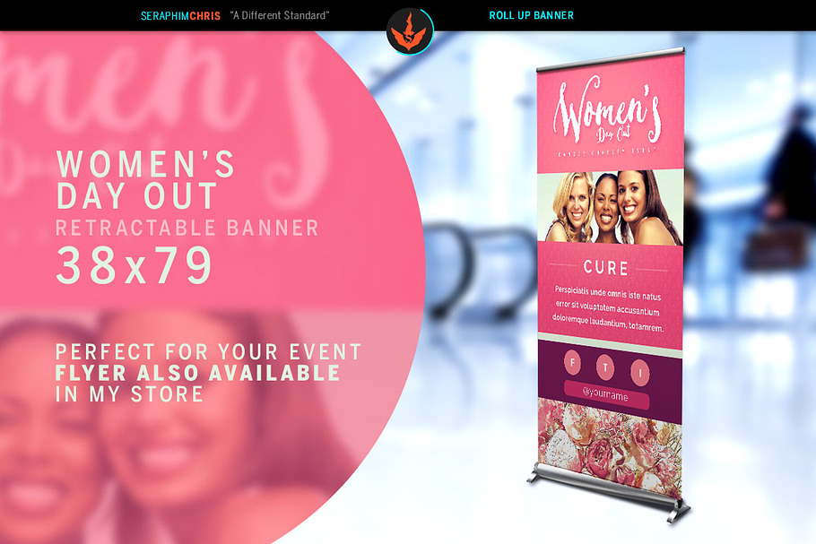 Women's Day Out Roll Up Banner in Templates - product preview 8