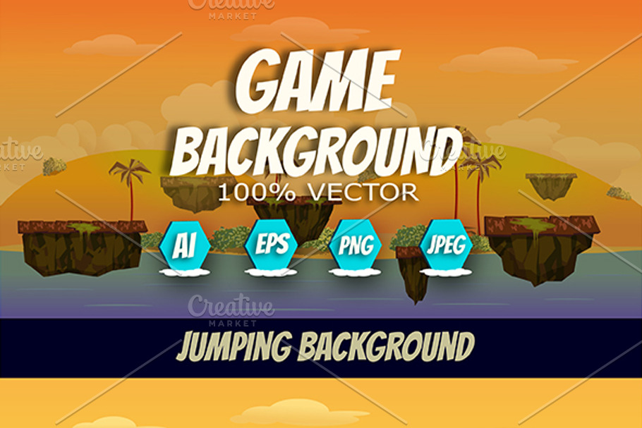 Game Asset Jump Background