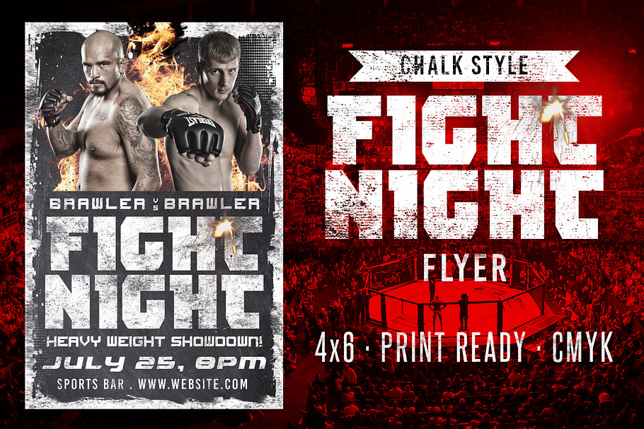 Chalk Fight Night Flyer