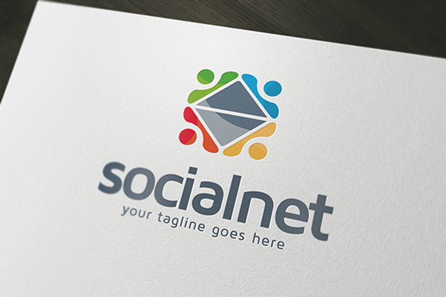 Social Net Logo Template in Logo Templates - product preview 8