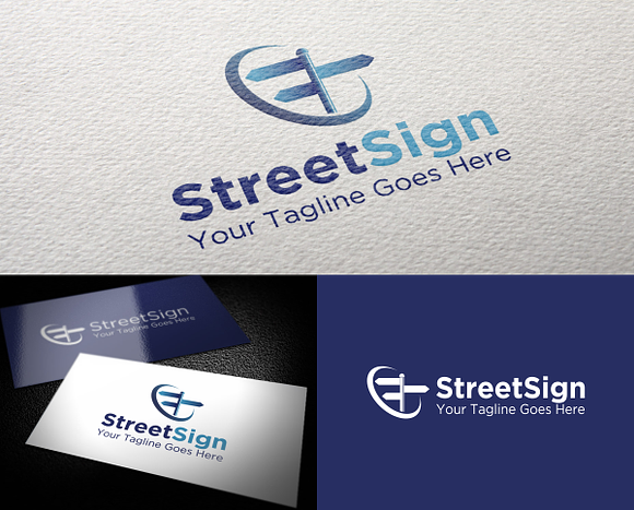 Street Sign Logo in Logo Templates - product preview 1