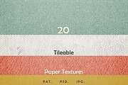 20 Tileable Paper Photoshop Textures