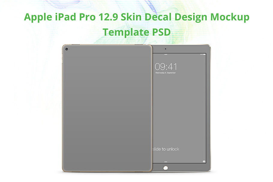 iPad Pro 12.9 Skin Design Mock-up 