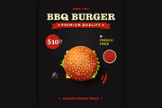  cheeseburger poster design