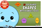 Shapes With Kawaii Faces