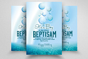 Baby Shower & Baptism Flyer Template