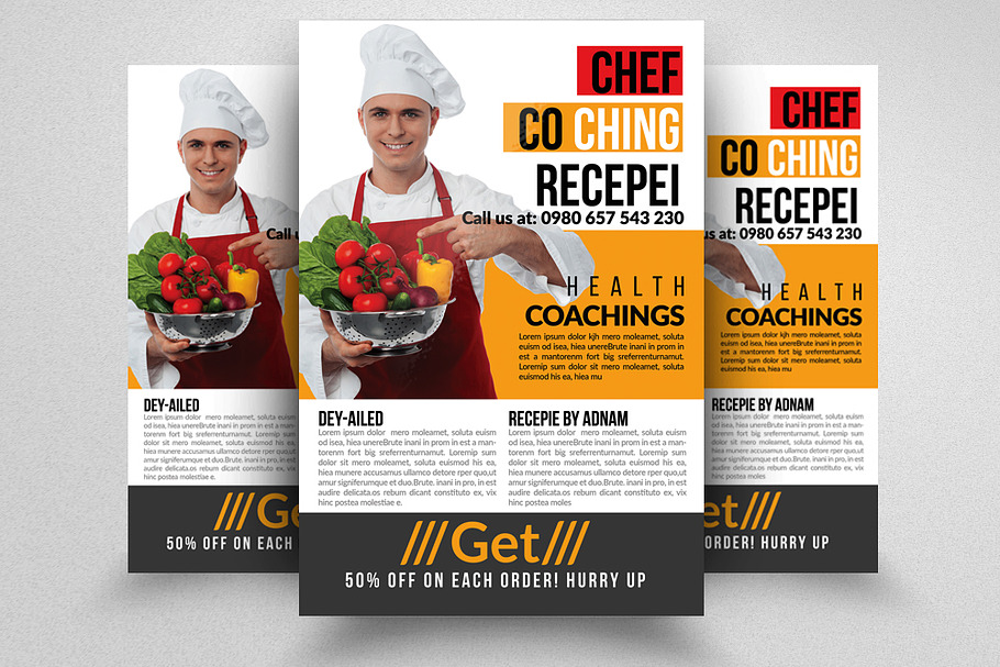  Chief Cooking Lessons Flyer  in Flyer Templates - product preview 8
