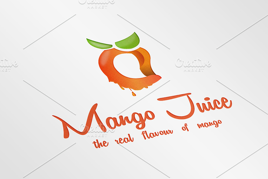 Mango Juice Logo Template in Logo Templates - product preview 8
