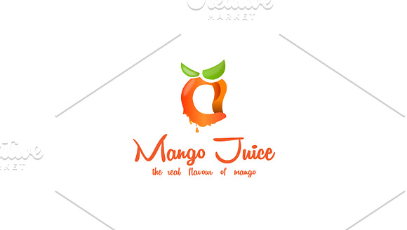 Mango Juice Logo Template in Logo Templates - product preview 2