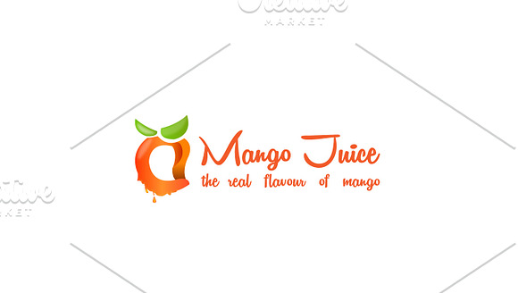 Mango Juice Logo Template in Logo Templates - product preview 3