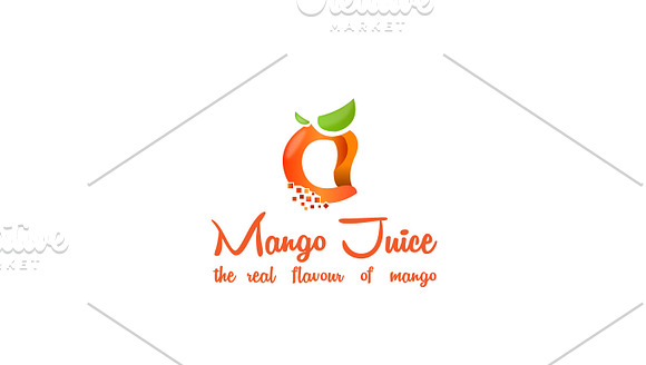 Mango Juice Logo Template in Logo Templates - product preview 4