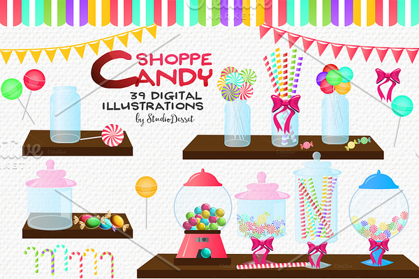 Candy Shoppe - Sweets Cliparts