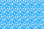 White neural network on blue