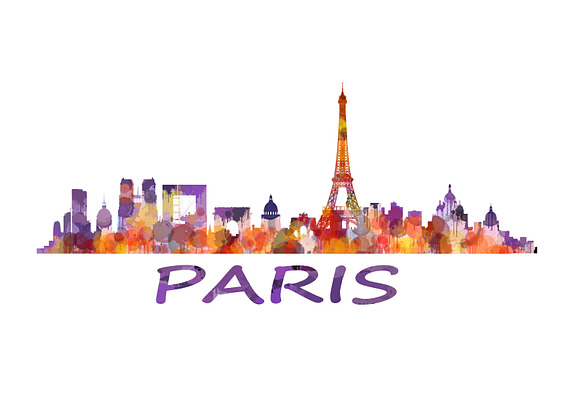 Paris Cityscape Skyline in Illustrations - product preview 1