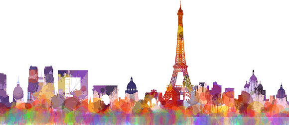 Paris Cityscape Skyline in Illustrations - product preview 2