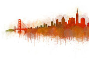 San Francisco Cityscape Skyline
