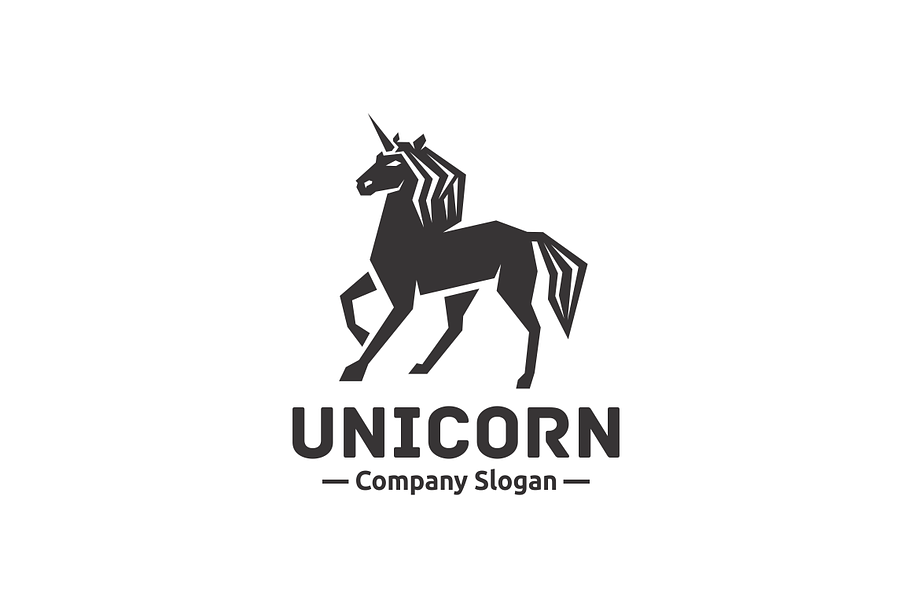 Unicorn in Logo Templates - product preview 8