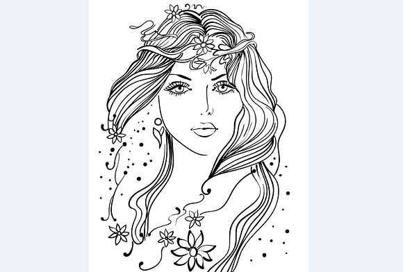 Spring woman vector in Illustrations - product preview 1