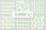 leaves seamless patterns