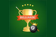 Winning Billiards. Vector