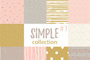 Collection simple hipster patterns