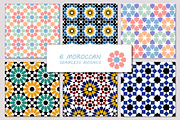 Moroccan seamless mosaics