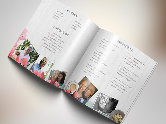 Magnolia Square Funeral Program in Templates - product preview 3