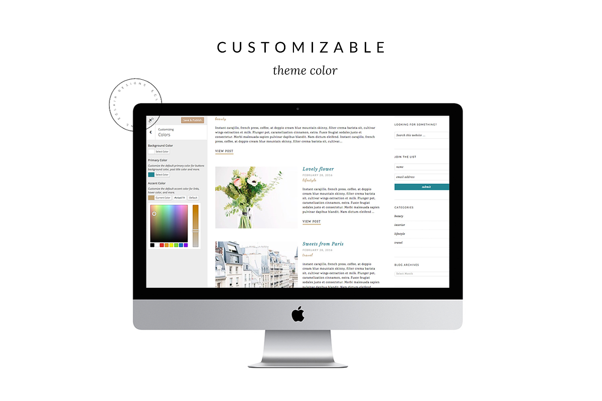 Wordpress Theme Elle in WordPress Blog Themes - product preview 8