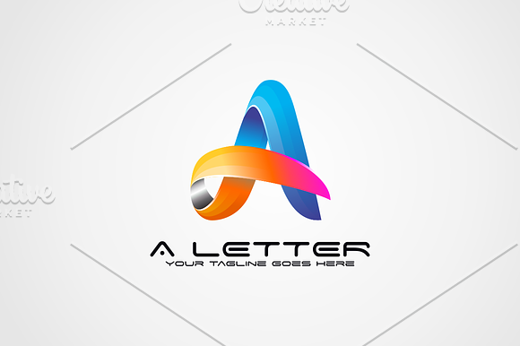 A Letter in Logo Templates - product preview 2