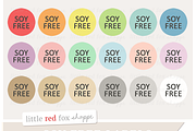 Soy Free Label Clipart