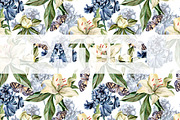 8 bright watercolor patterns