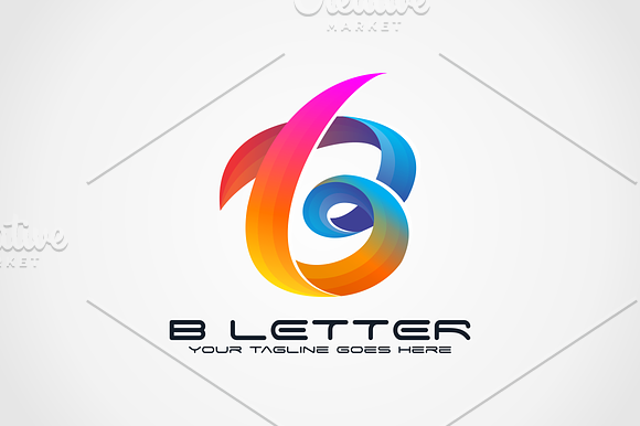 B Letter in Logo Templates - product preview 2