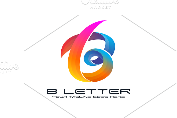 B Letter in Logo Templates - product preview 3