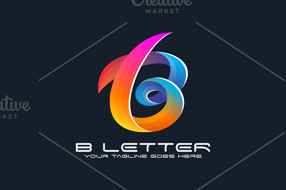 B Letter in Logo Templates - product preview 4