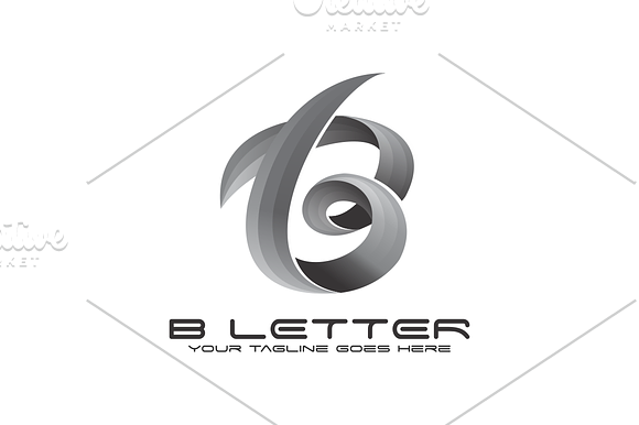 B Letter in Logo Templates - product preview 5