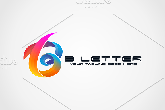 B Letter in Logo Templates - product preview 7