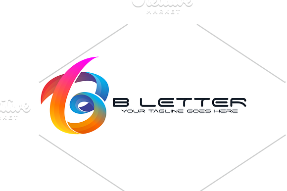 B Letter in Logo Templates - product preview 8