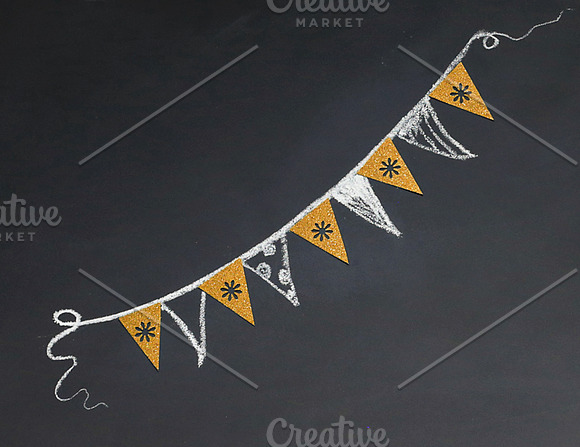Etsy shop cover photo - gold bunting in Product Mockups - product preview 2