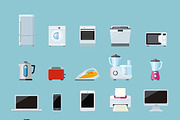 Set of Household Appliances