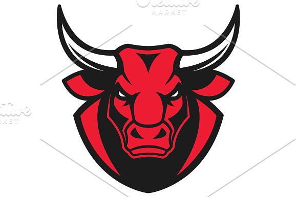 The head of a ferocious bull in Illustrations - product preview 1